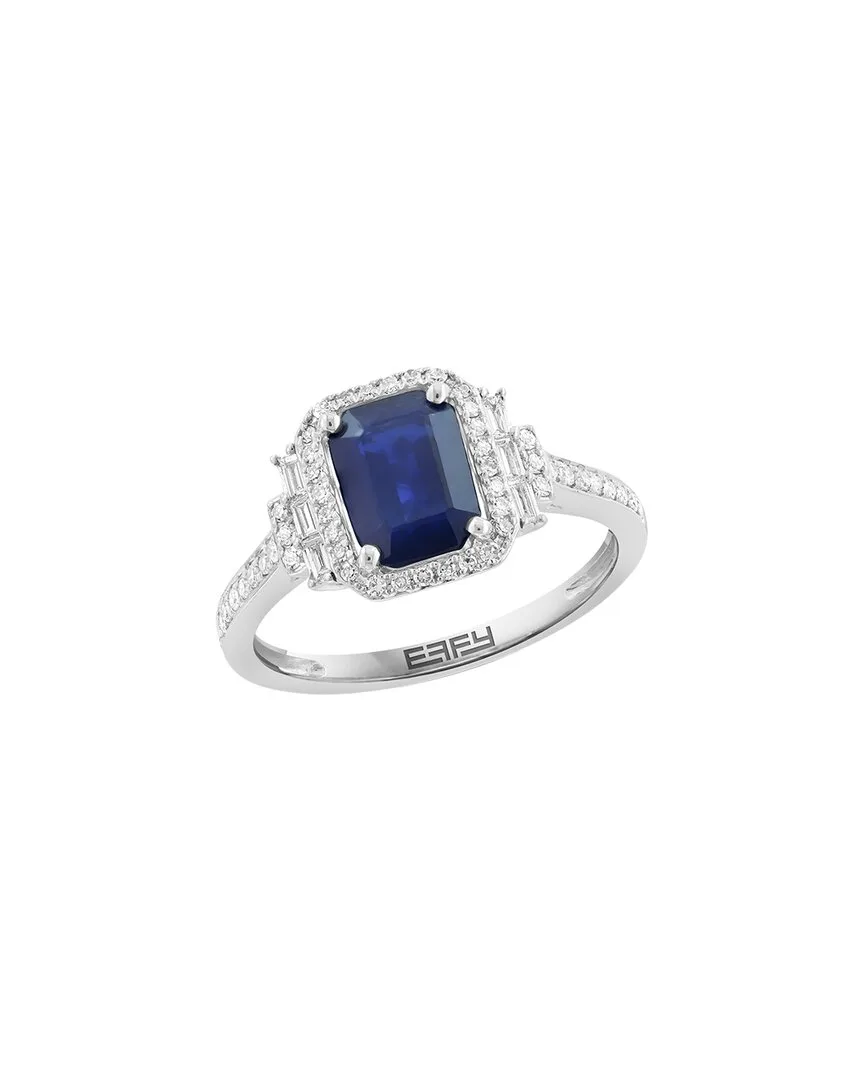 14K 1.80 ct. tw. Diamond & Sapphire Ring by Effy Fine Jewelry