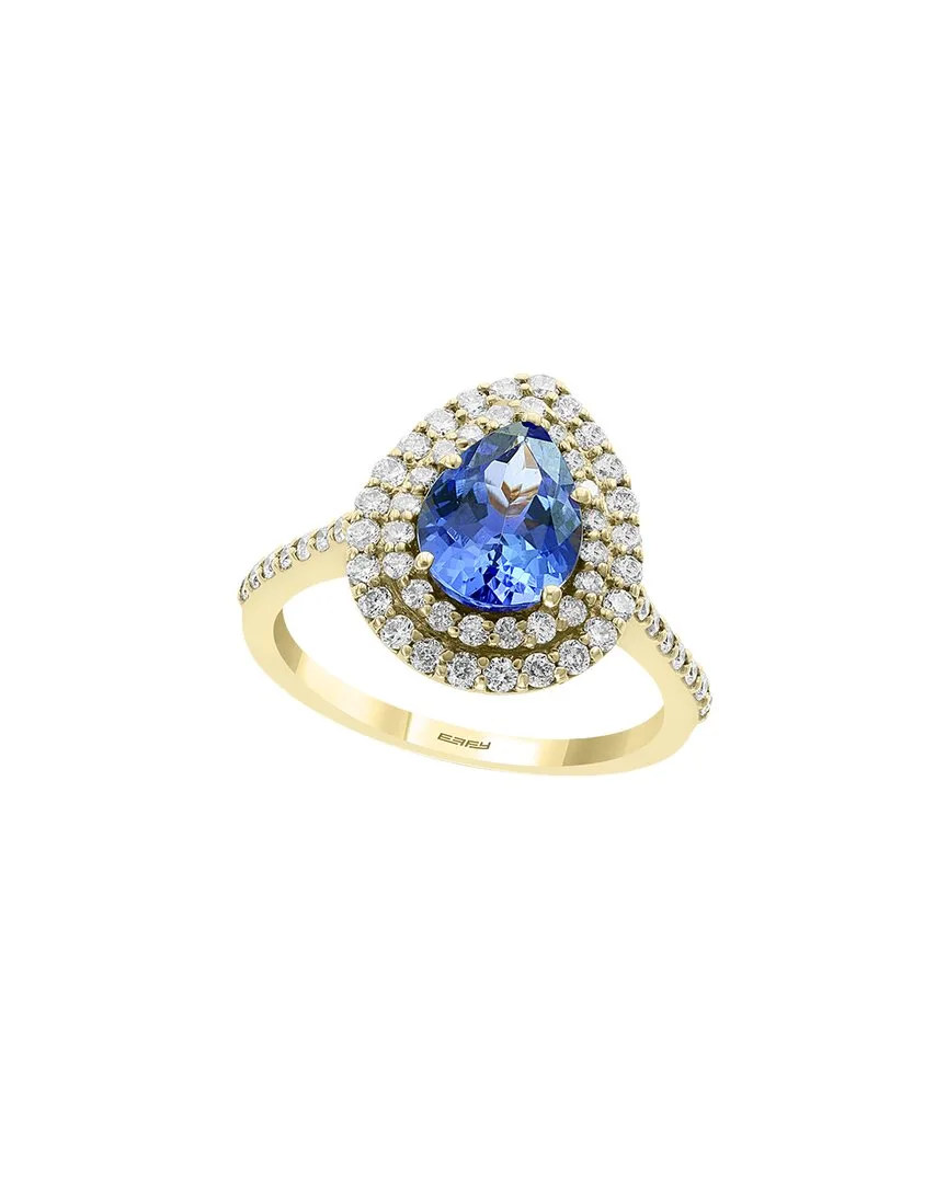 14K 2.21 ct. tw. Diamond & Tanzanite Ring by Effy Fine Jewelry