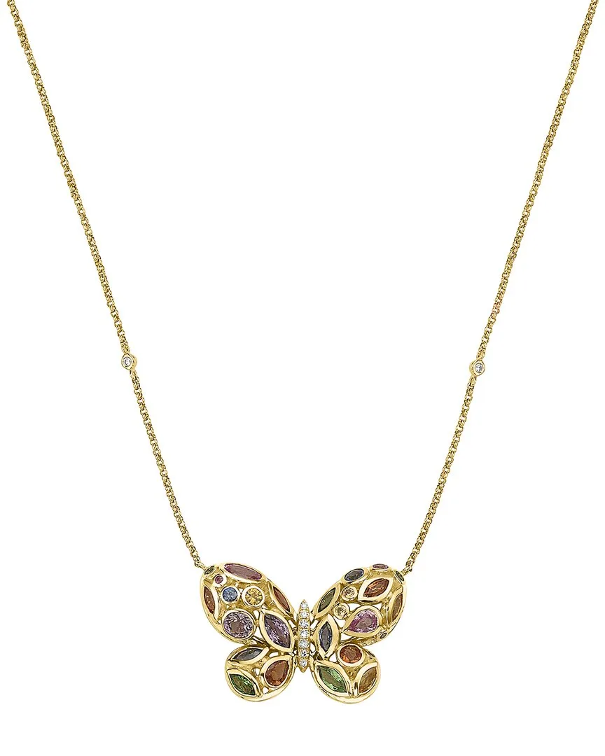 14K 2.51 ct. tw. Diamond & Gemstone Necklace