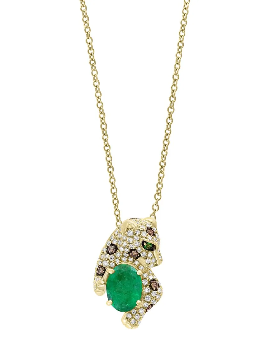 14K 1.52 ct. tw. Diamond & Gemstone Necklace by Effy Fine Jewelry