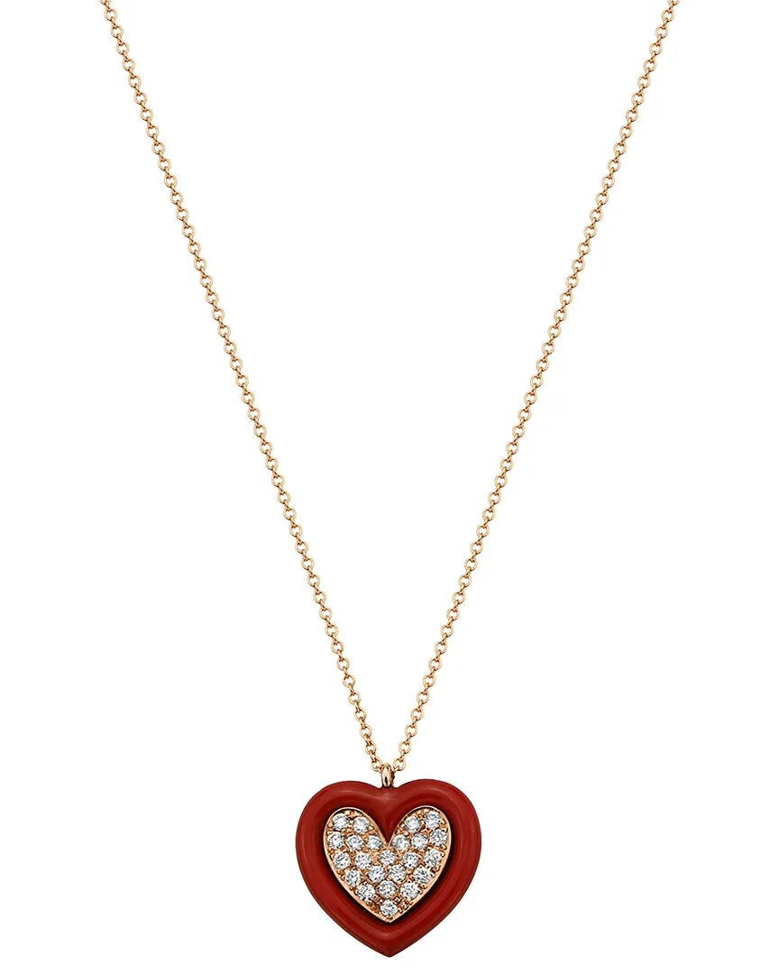 14K Rose Gold 0.17 ct. tw. Diamond Necklace by Effy Fine Jewelry