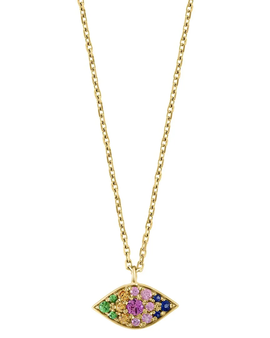 Silver 0.34 ct. tw. Gemstone Necklace