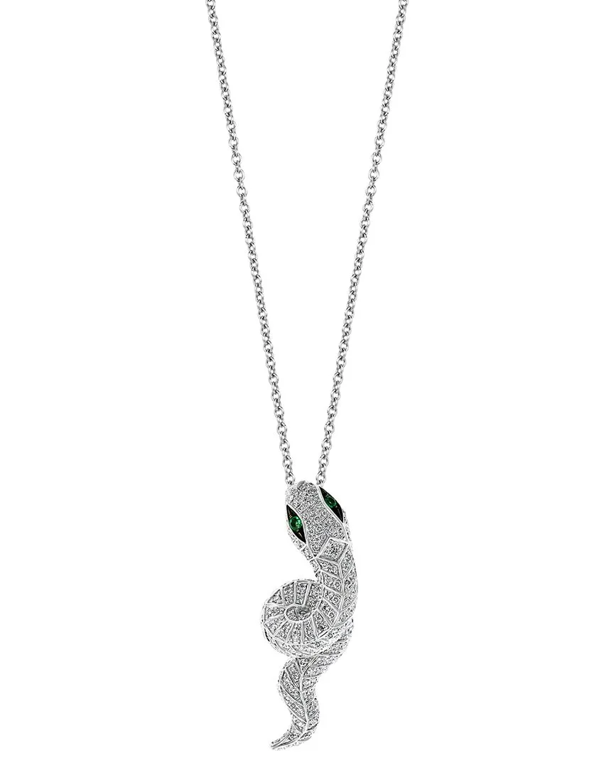 14K 0.75 ct. tw. Diamond & Emerald Necklace by Effy Fine Jewelry