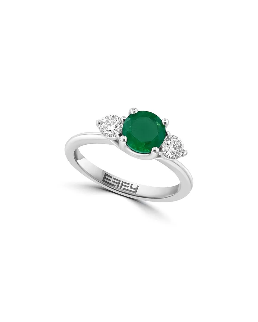 14K 1.39 ct. tw. Diamond & Emerald Ring by Effy Fine Jewelry