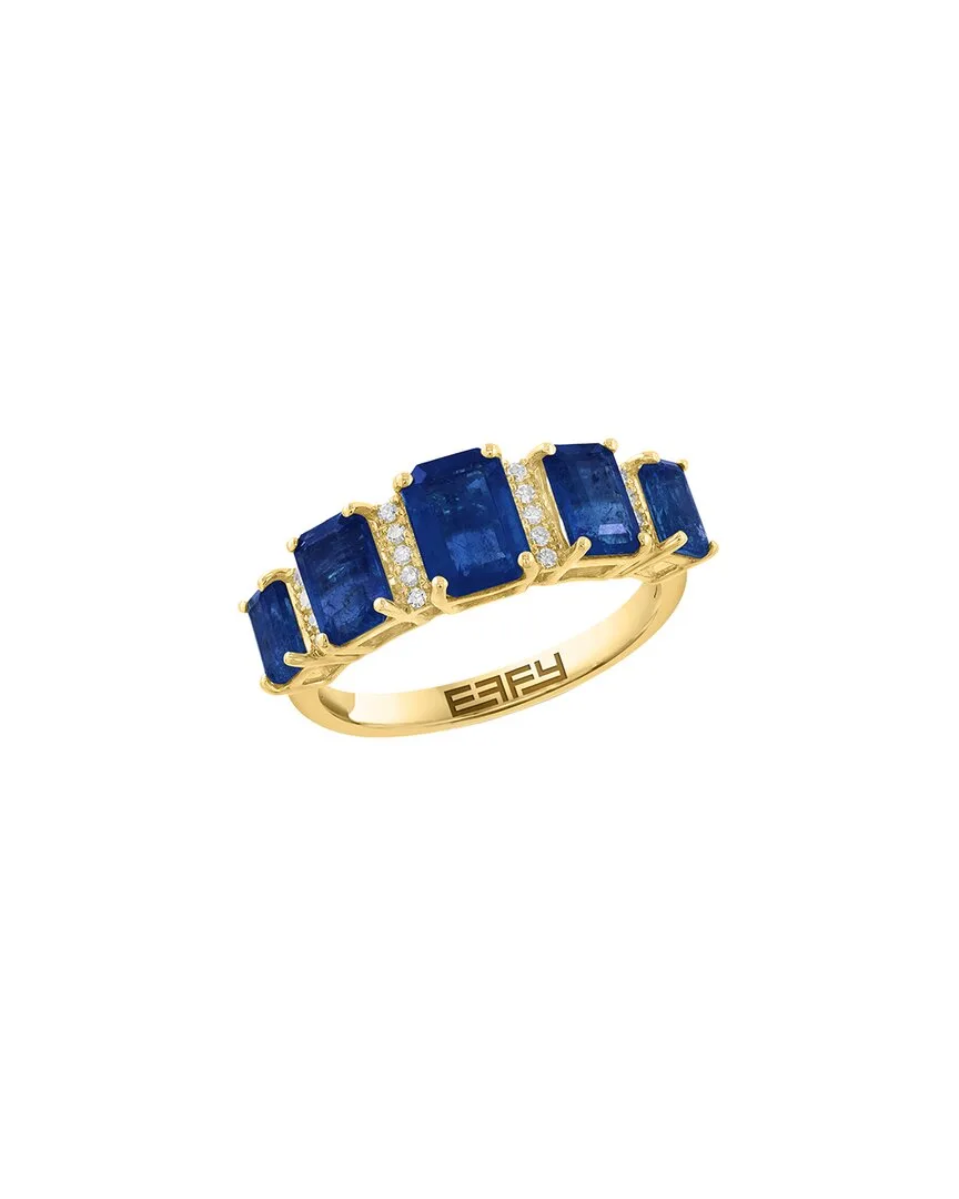 14K 2.56 ct. tw. Diamond & Sapphire Ring by Effy Fine Jewelry