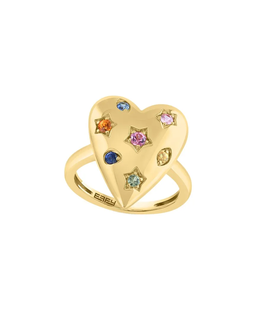 14K 0.33 ct. tw. Multi Sapphire Ring by Effy Fine Jewelry