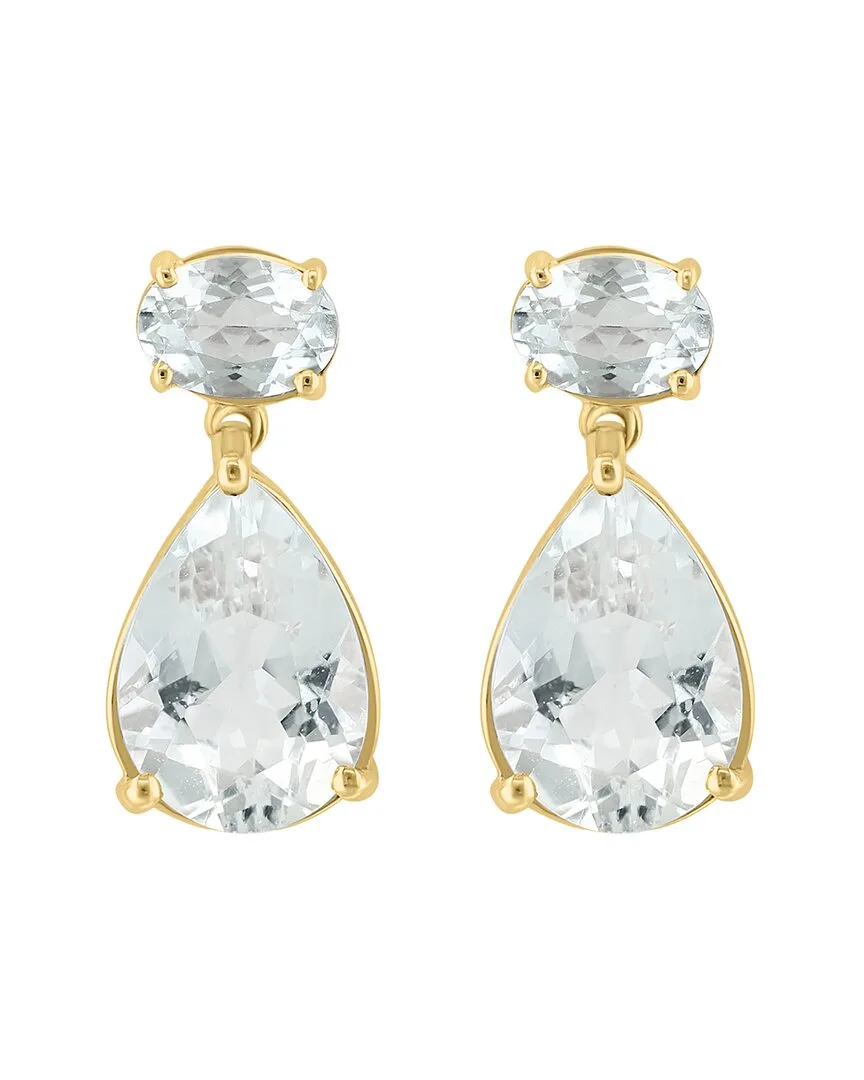 14K 11.30 ct. tw. White Topaz Earrings by Effy Fine Jewelry