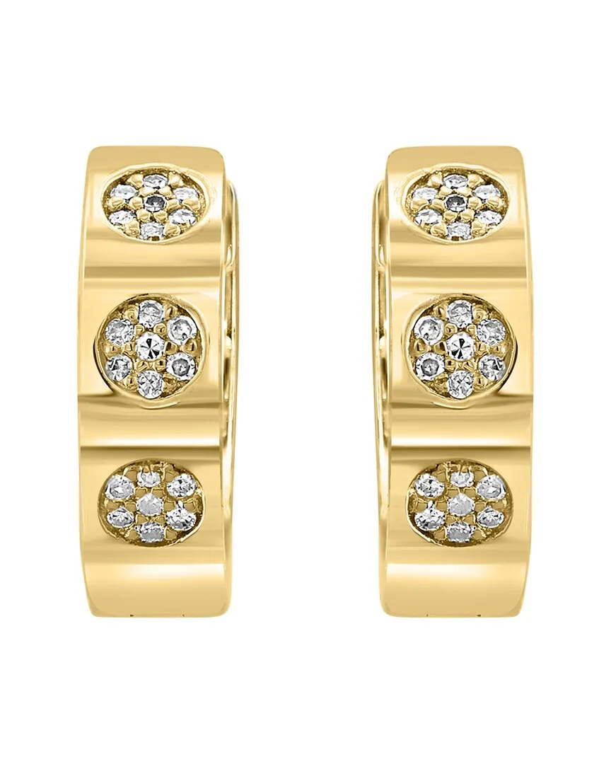 Plated 0.12 ct. tw. Diamond Earrings by Effy Fine Jewelry