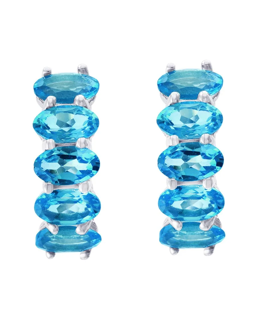 Silver 2.70 ct. tw. London Blue Topaz Earrings by Effy Fine Jewelry