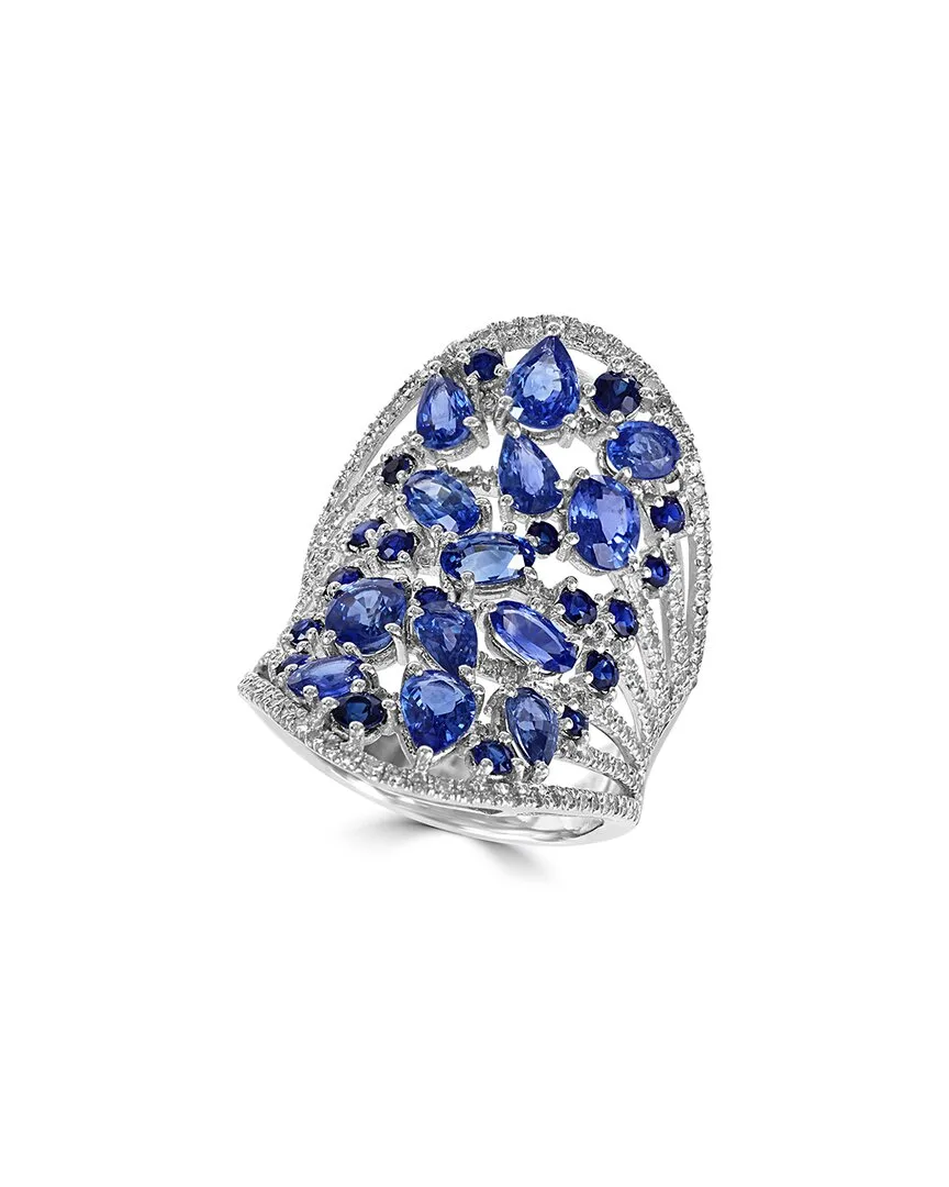 14K 5.22 ct. tw. Diamond & Sapphire Ring by Effy Fine Jewelry