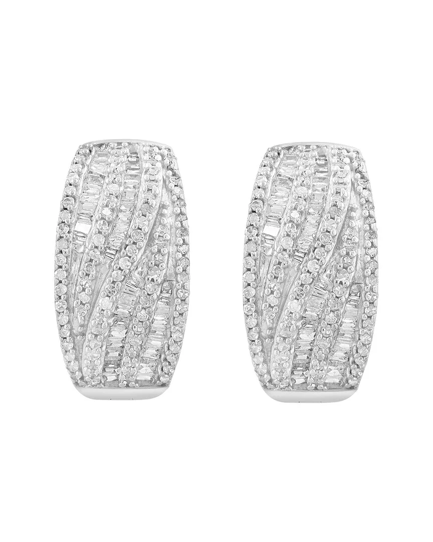 Silver 0.98 ct. tw. Diamond Earrings by Effy Fine Jewelry
