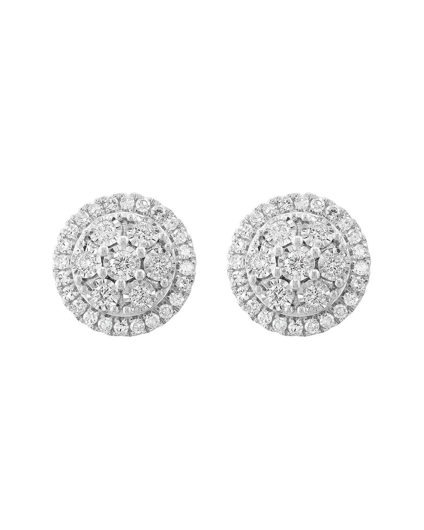 Silver 0.57 ct. tw. Lab-Grown Diamond Earrings by Effy Fine Jewelry