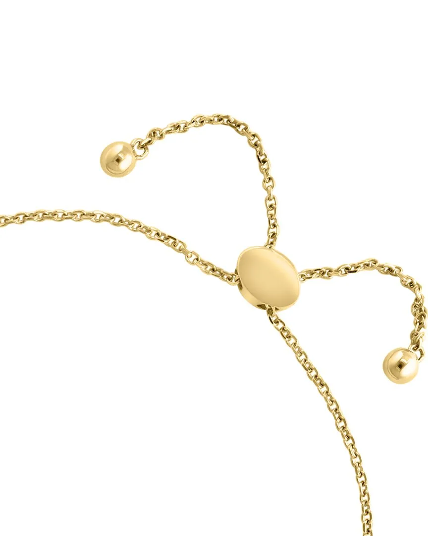 14K 0.74 ct. tw. Diamond & Onyx & 9.0X7.0 mm Pearl Bracelet by Effy Fine Jewelry