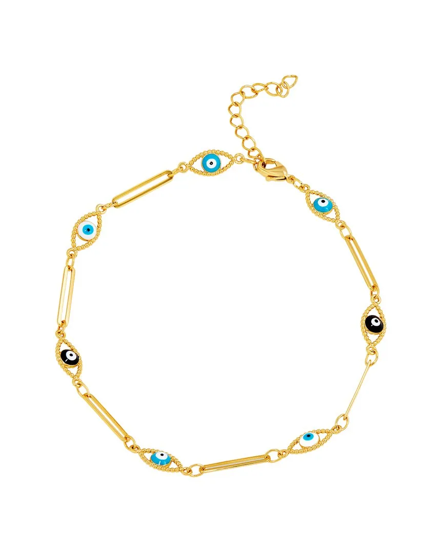 14K Plated Paperclip Anklet by Savvy Cie