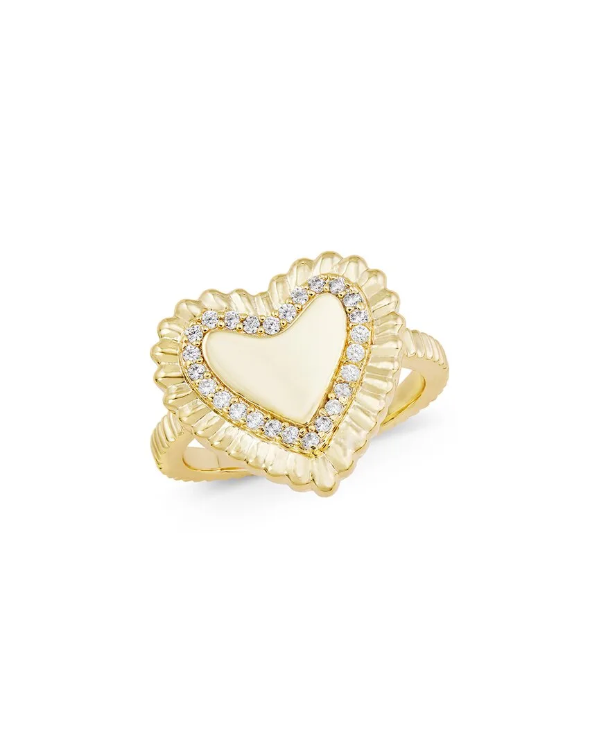 14K Plated Cz Statement Ring by Savvy Cie