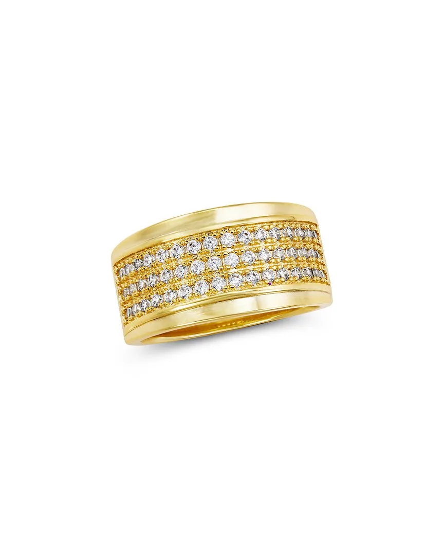14K Plated Cz Band Ring by Savvy Cie