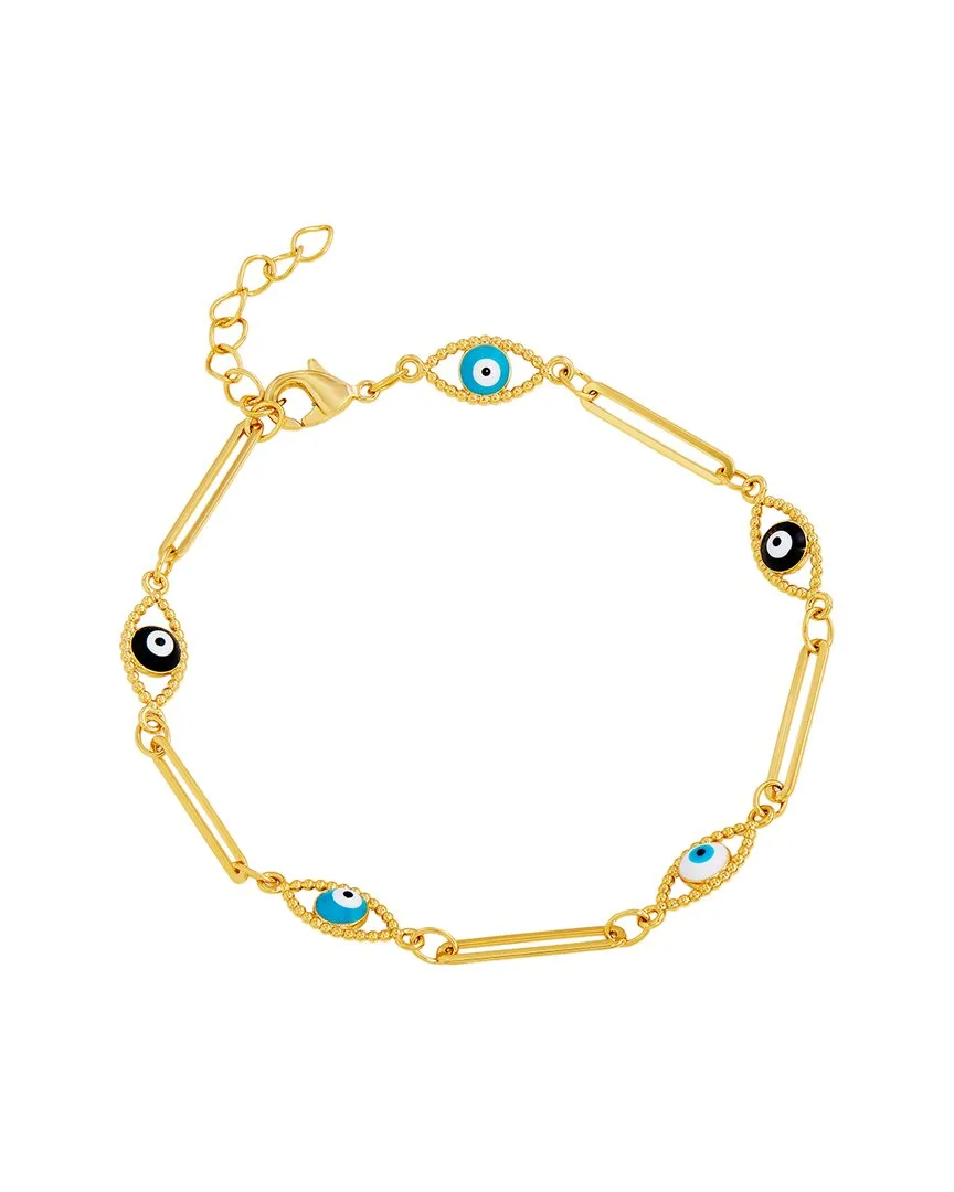14K Plated Paperclip Bracelet