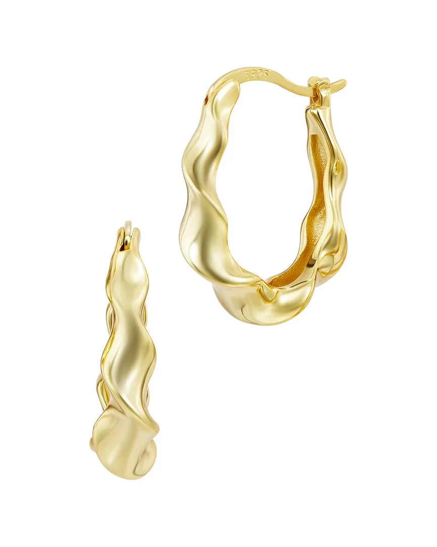14K Plated Hoop Earrings
