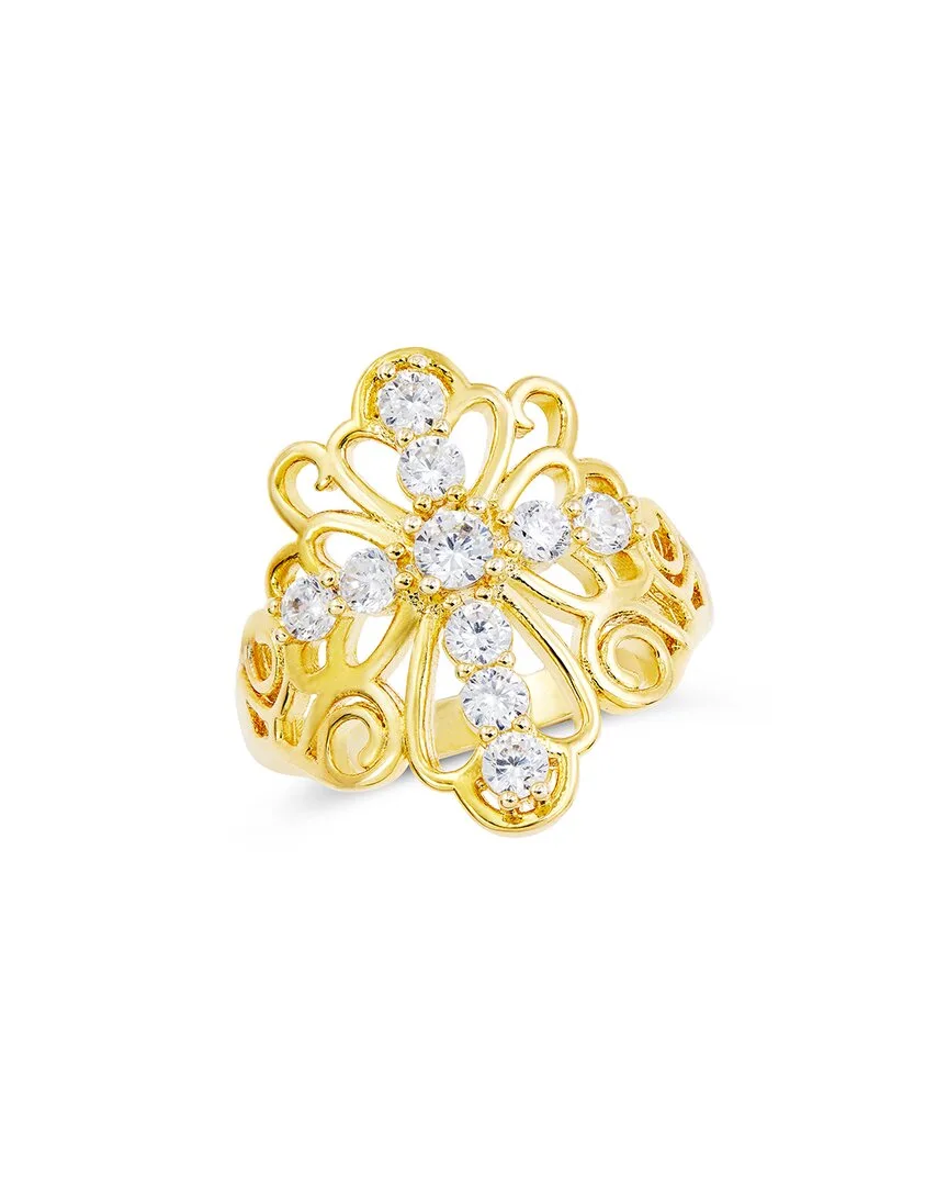 Plated Cz Statement Ring by Savvy Cie