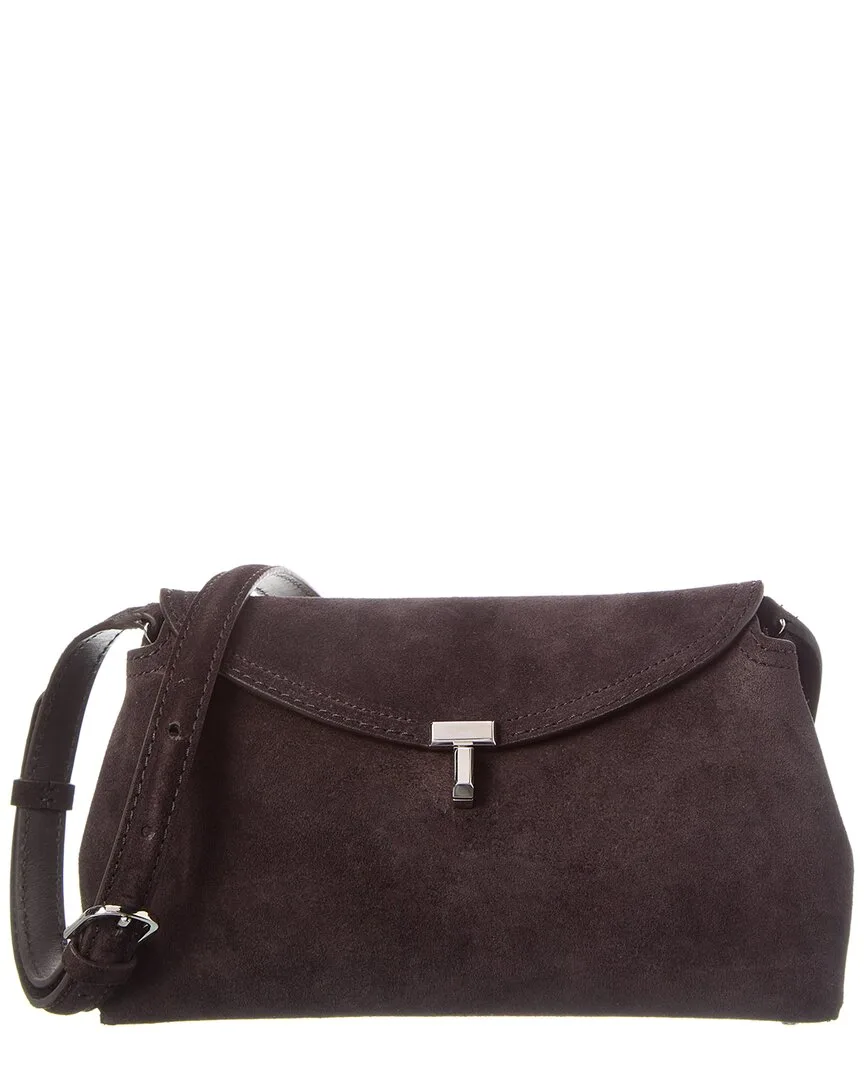 T-Lock Suede Shoulder Bag by Totême
