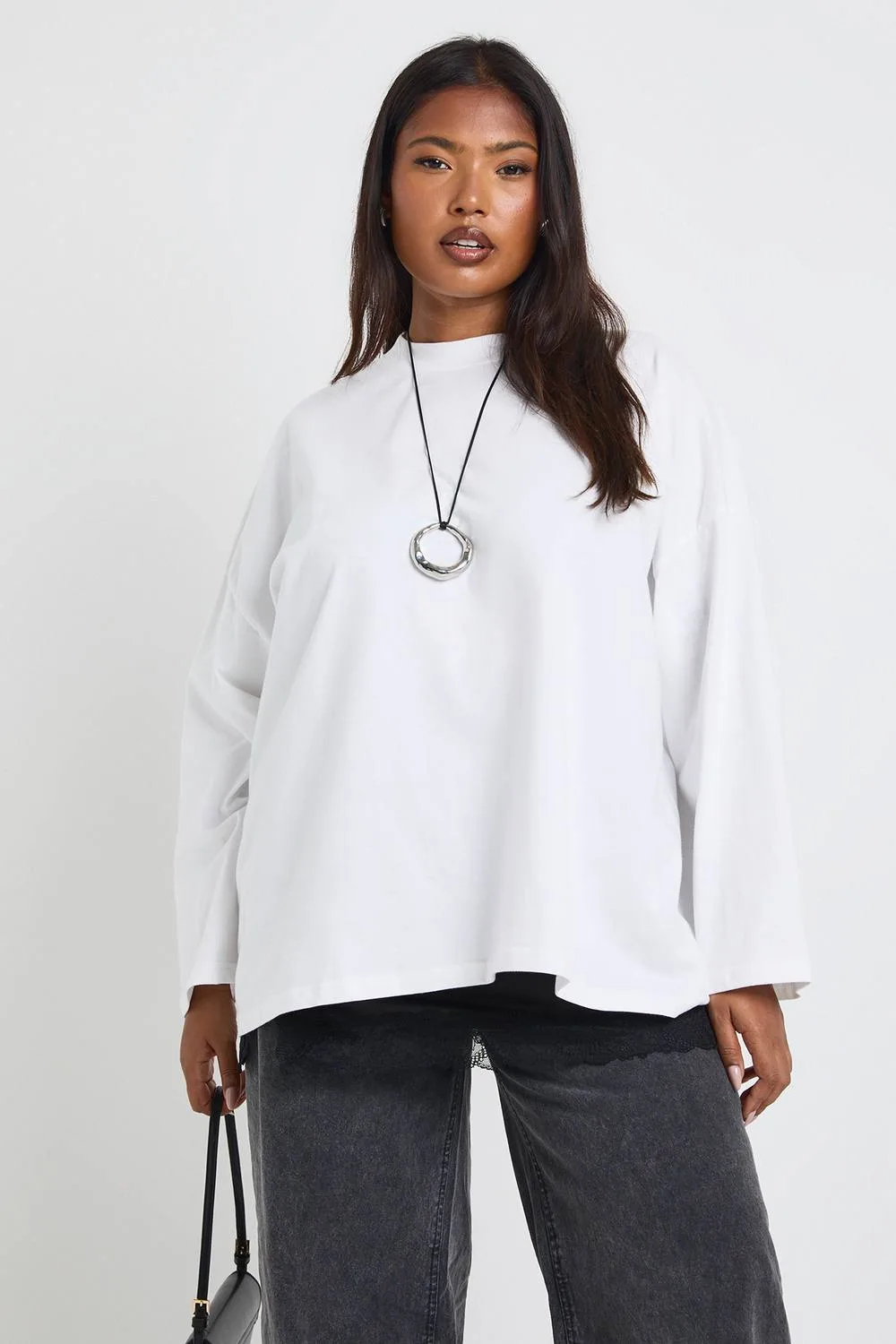 Oversized Long Sleeve T-Shirt by boohoo