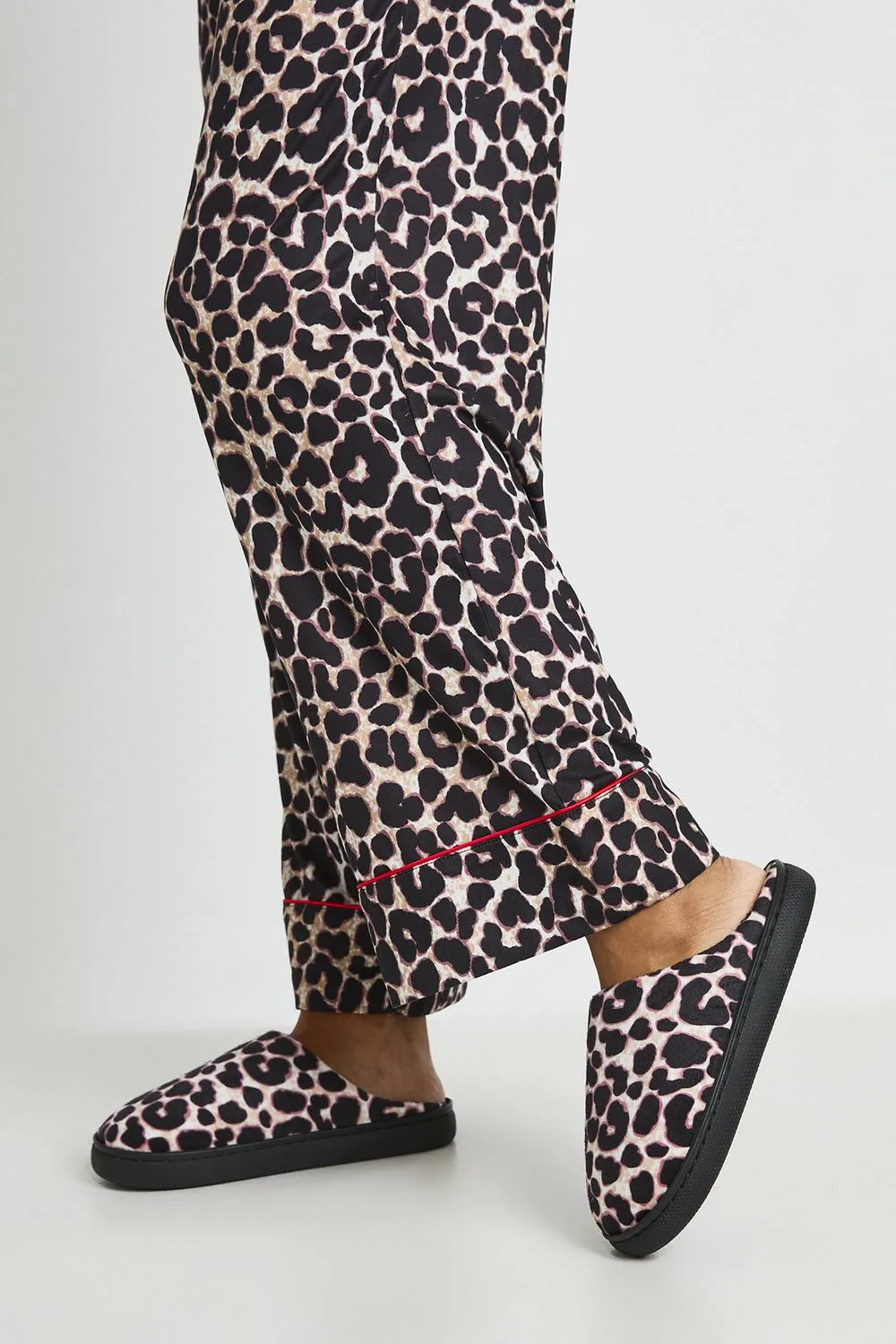 Leopard Print Slippers by boohoo