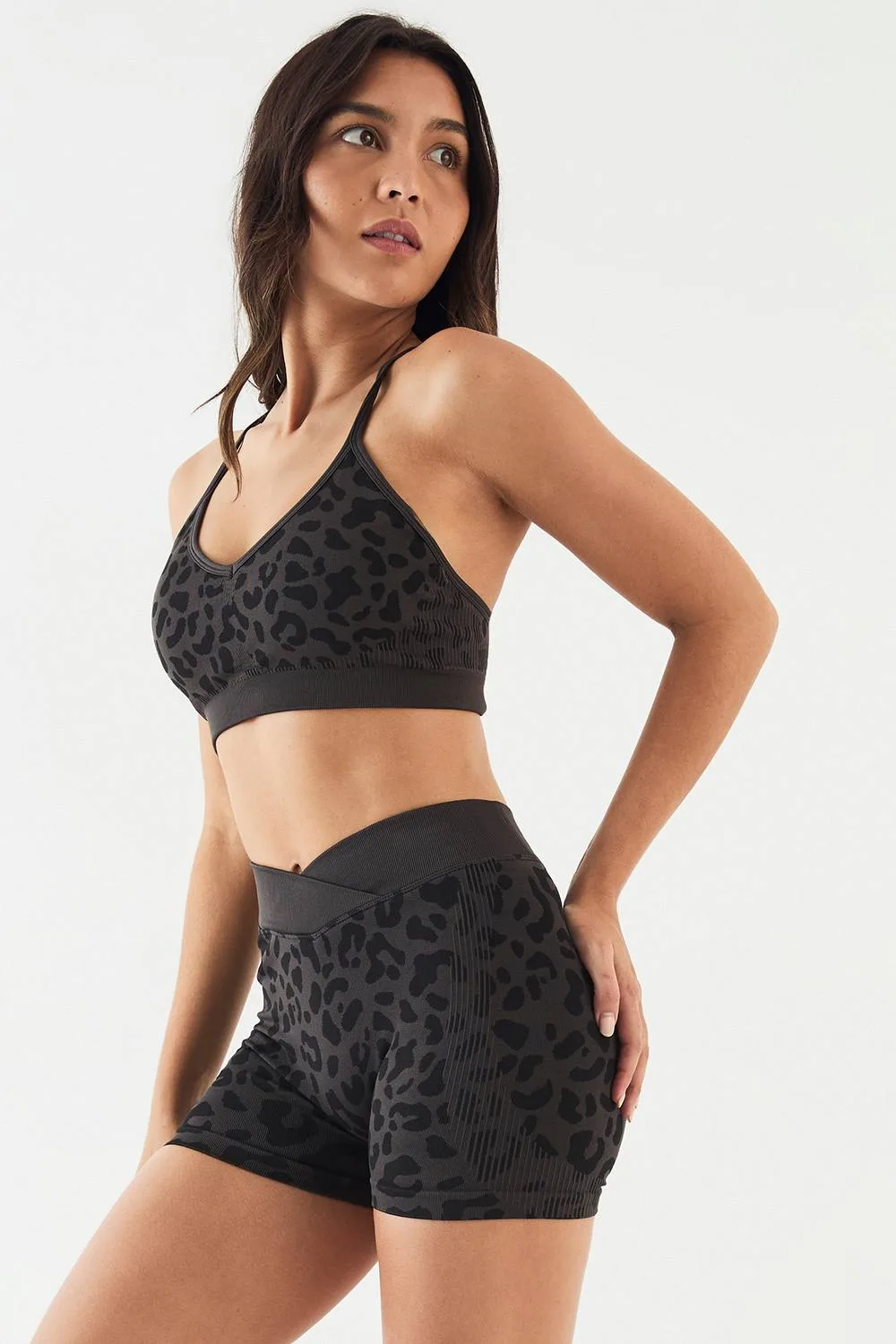 Leopard Seamless Wrap Waist Short by Dsgn Studio