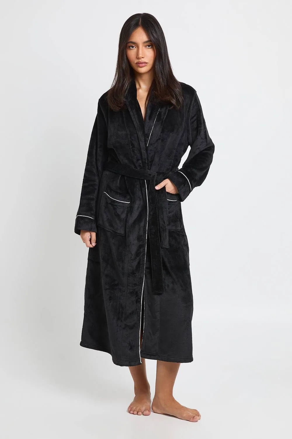 Bandeau Mini Dress with Chiffon Drape by boohoo