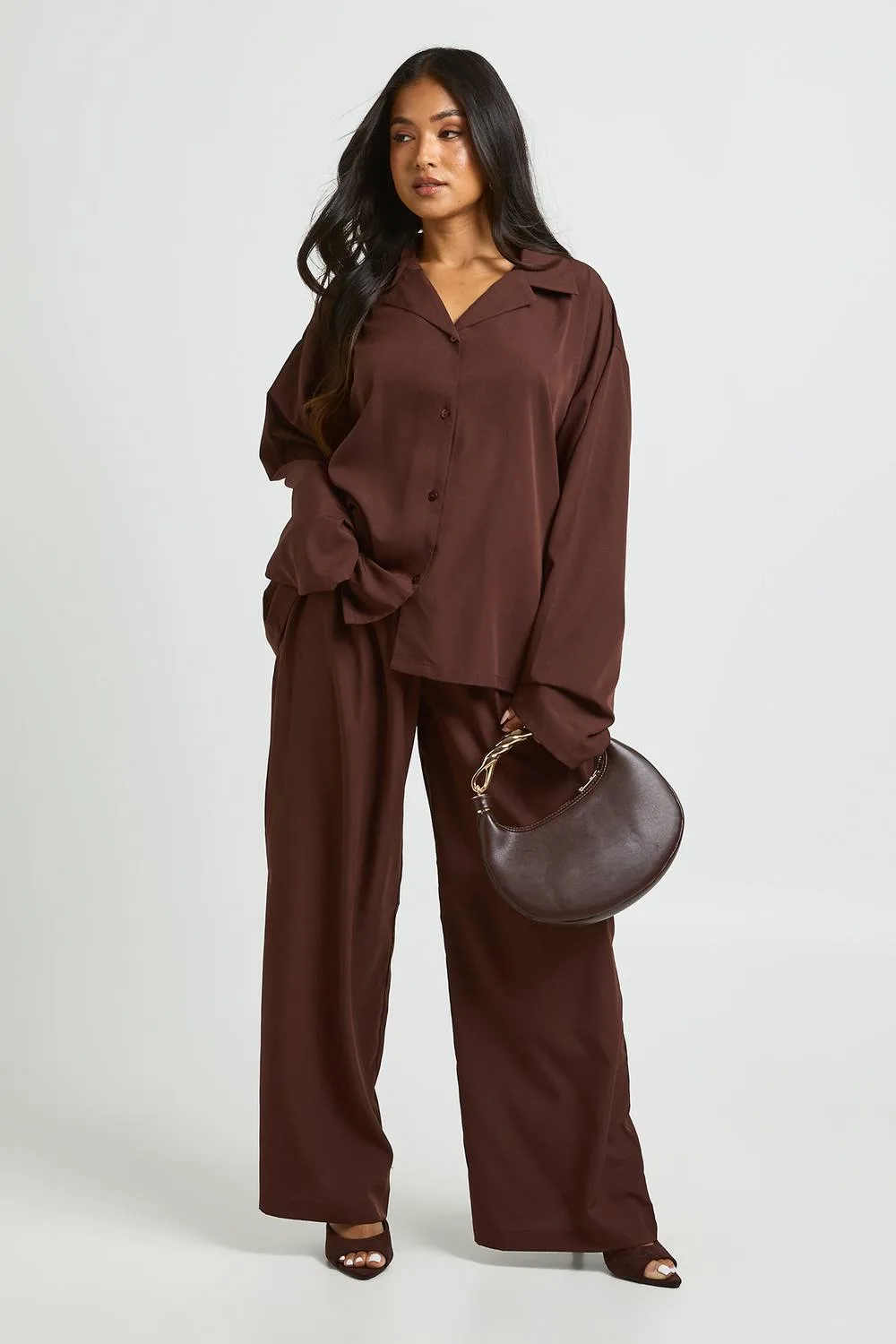 Oversized Shirt & Wide Leg Trouser Co-Ord