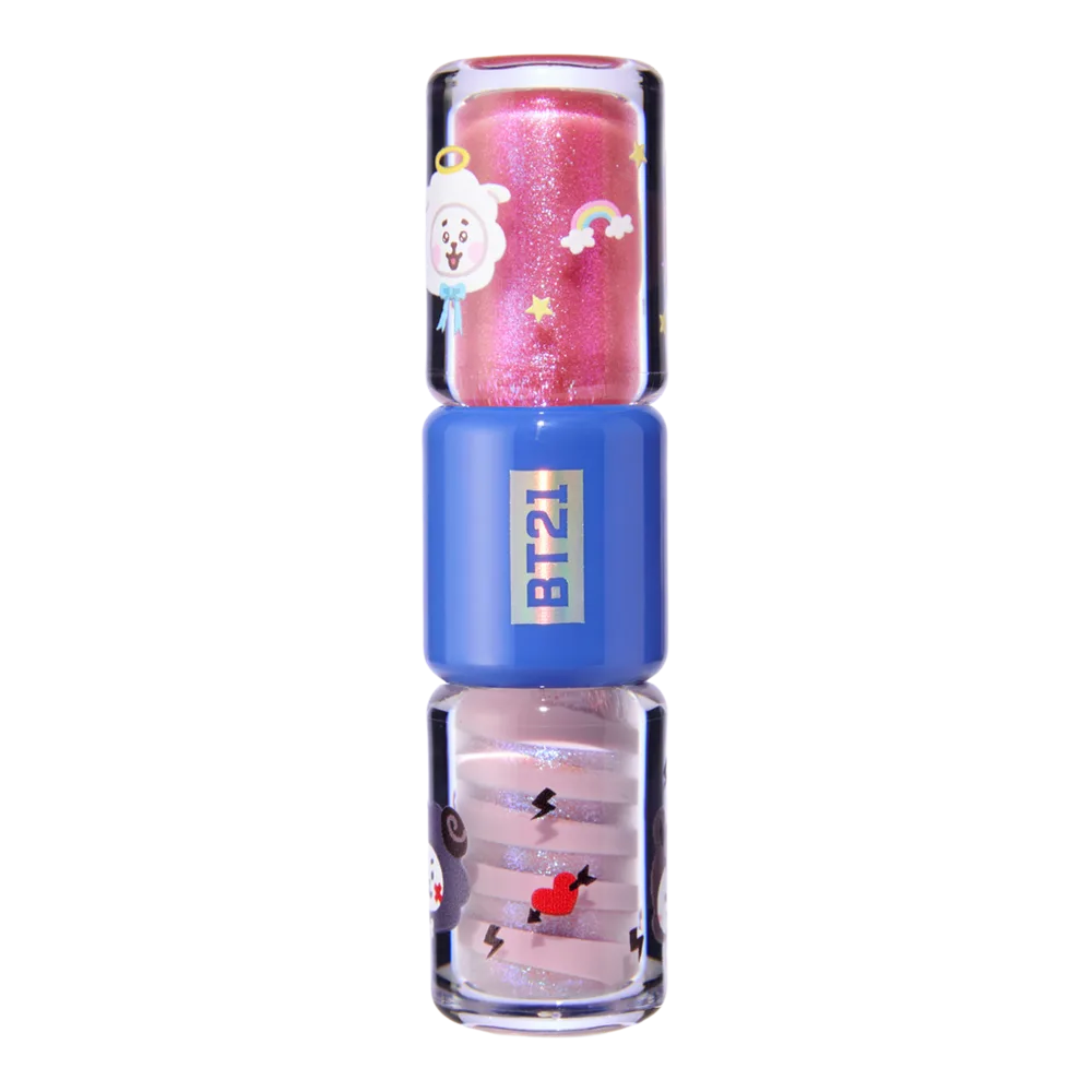 ColourPop x BT21 Sparkle + Swirl Lip Gloss Duo Fluffy N' Mysterious by ColourPop