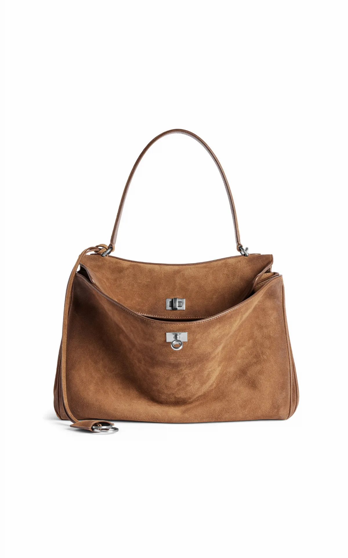 Rodeo Medium Waxed Suede Top Handle Bag by Balenciaga