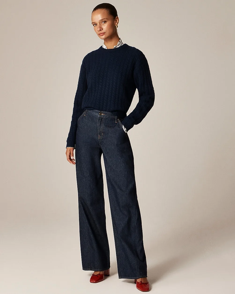 Utility Low-Rise Wide-Leg Jean by J.Crew