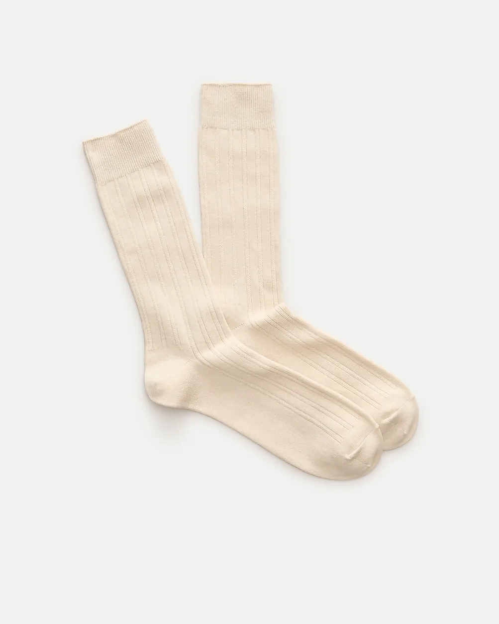Ribbed Cotton-Blend Socks