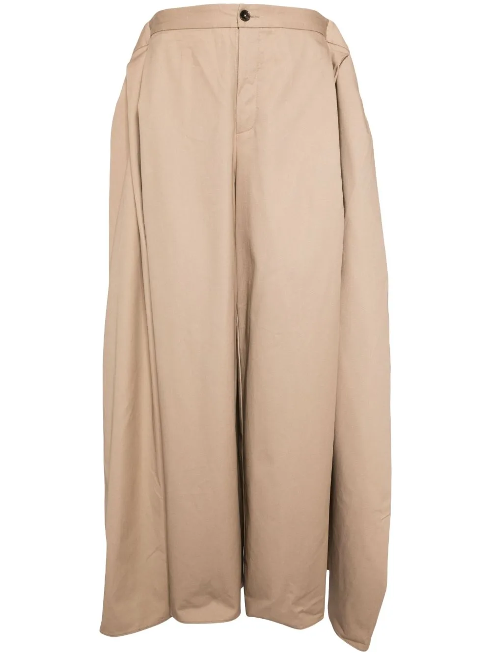 Draped Straight-Leg Trousers by Puppets and Puppets