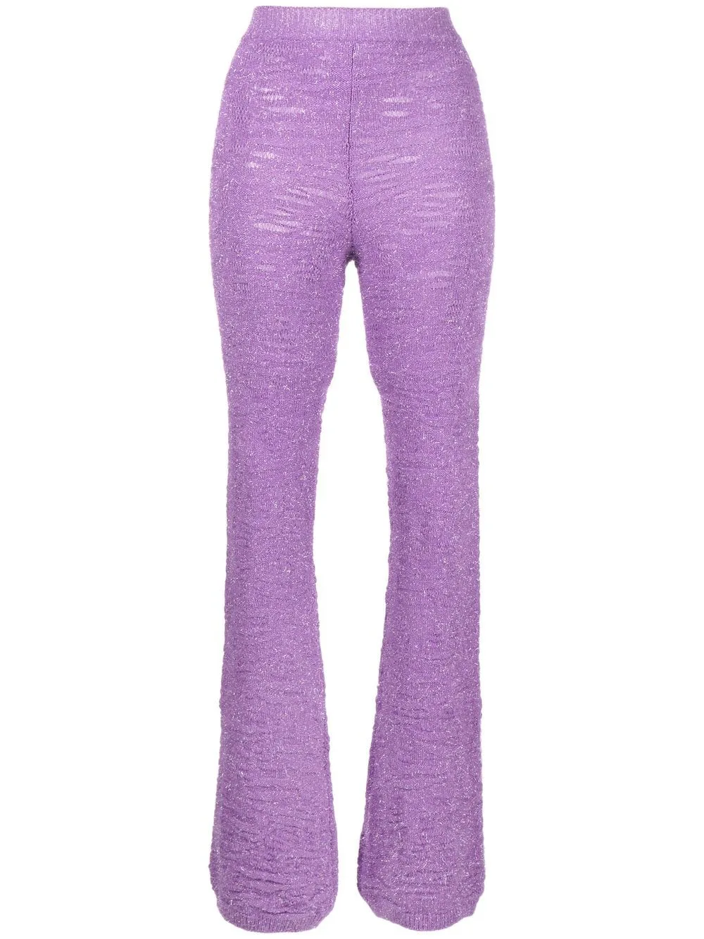 Tinsel-Detail Knit Trousers by Marco Rambaldi