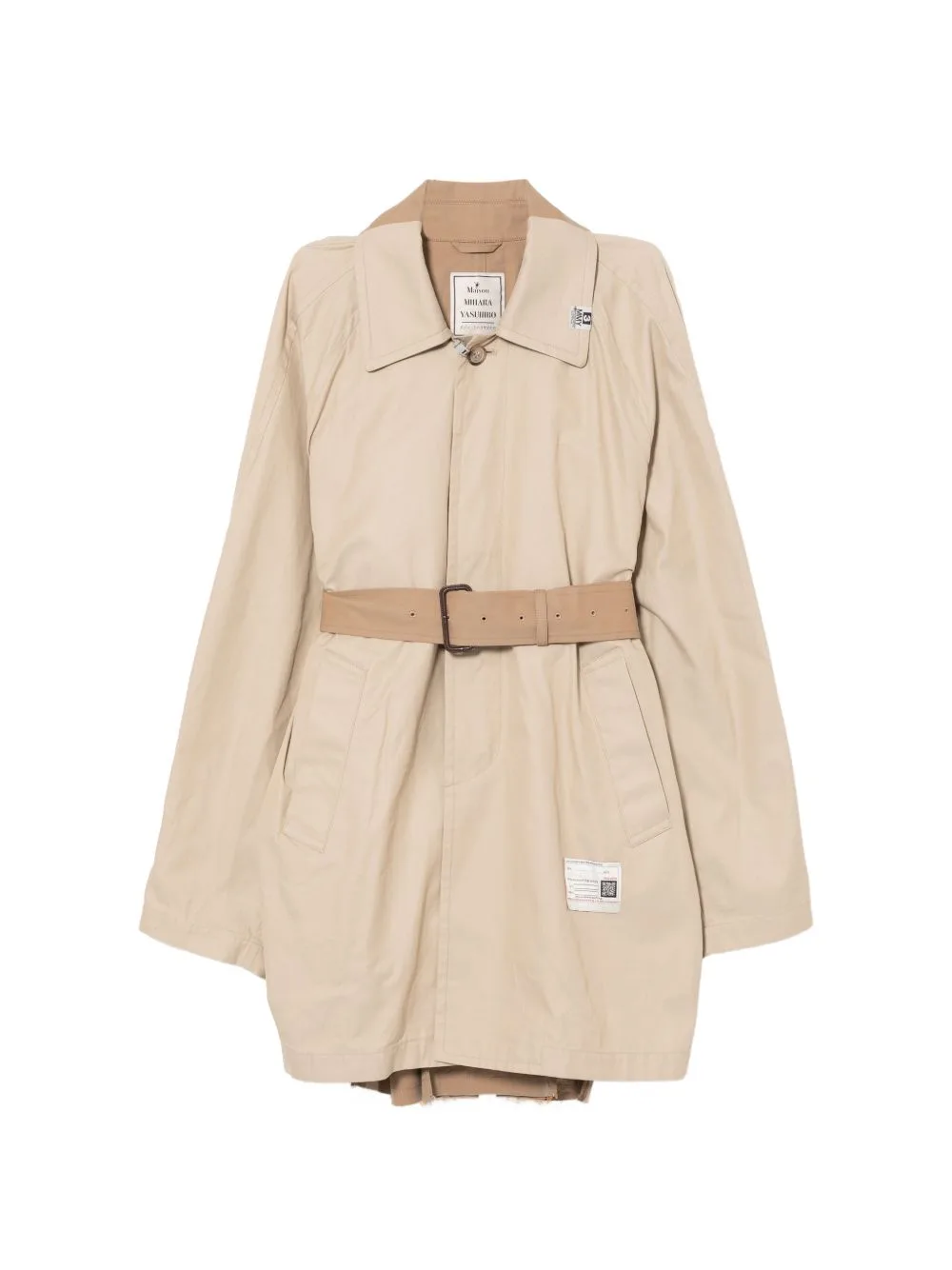 Vest Combined Balmacaan Coat by Maison MIHARA YASUHIRO