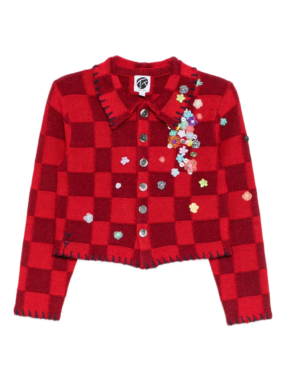 Shrunken-Work Cardigan by YANYAN KNITS