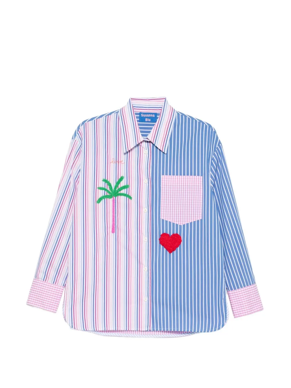 Striped Embroidered Shirt by SUSANNA BLU