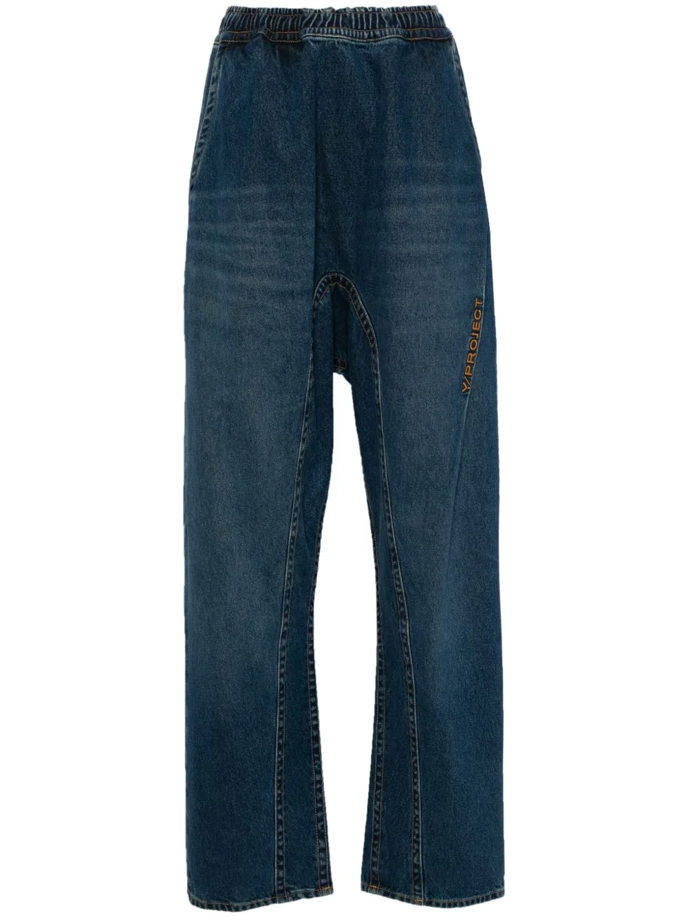 Logo-Embroidered Jeans by Y/Project