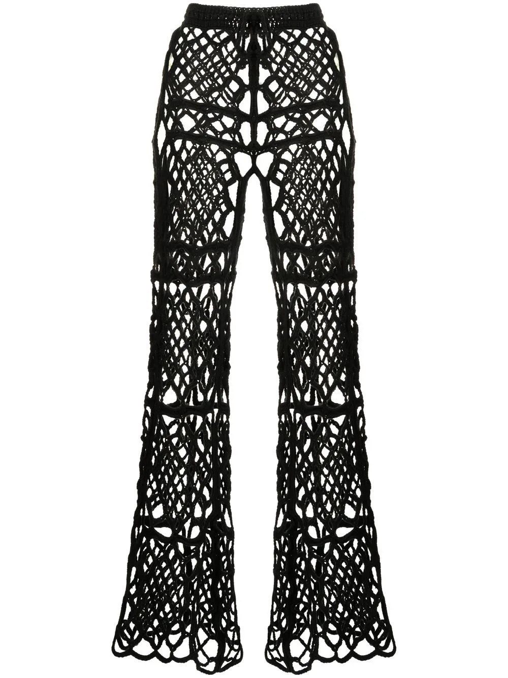 Layered Macramé Trousers by Anna Sui