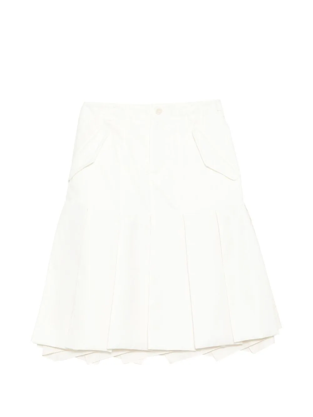 Buckle Pleated Skirt