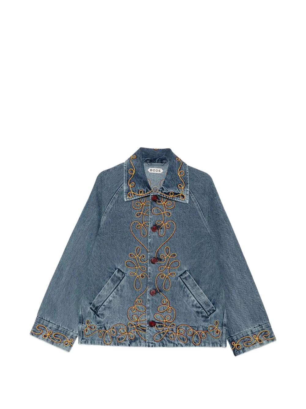 Rawlins Embroidered Denim Jacket by BODE