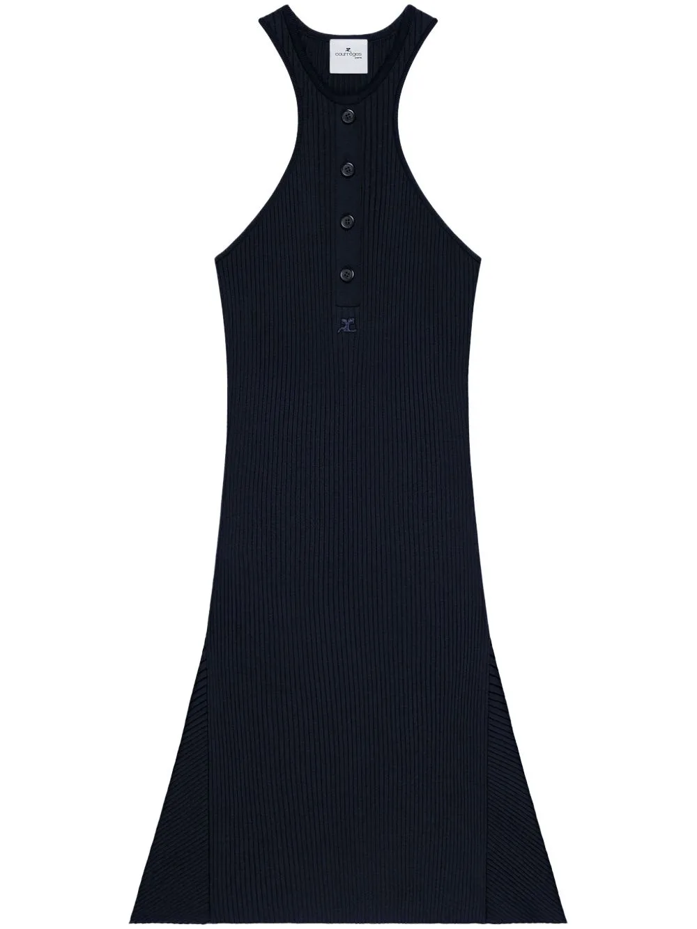 Cotton Rib Knit Dress by Courrèges