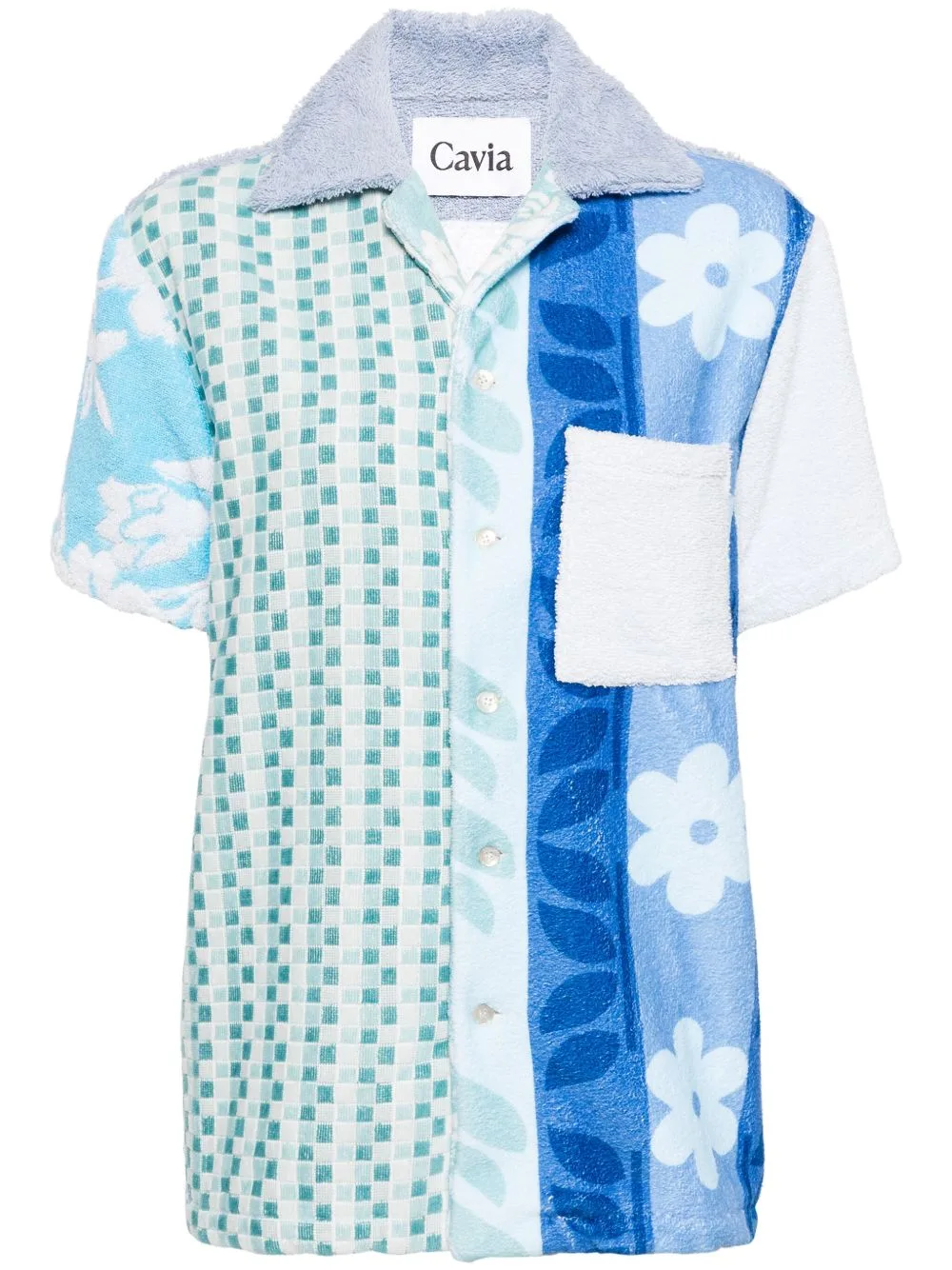 Colour-Block Terry-Cloth Shirt by CAVIA