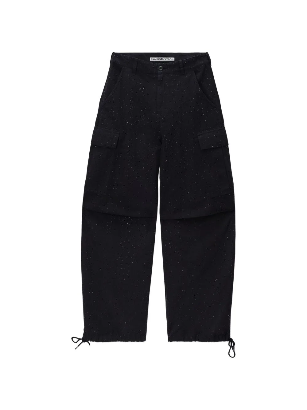 Crystal-Embellished Cargo Pants by Alexander Wang
