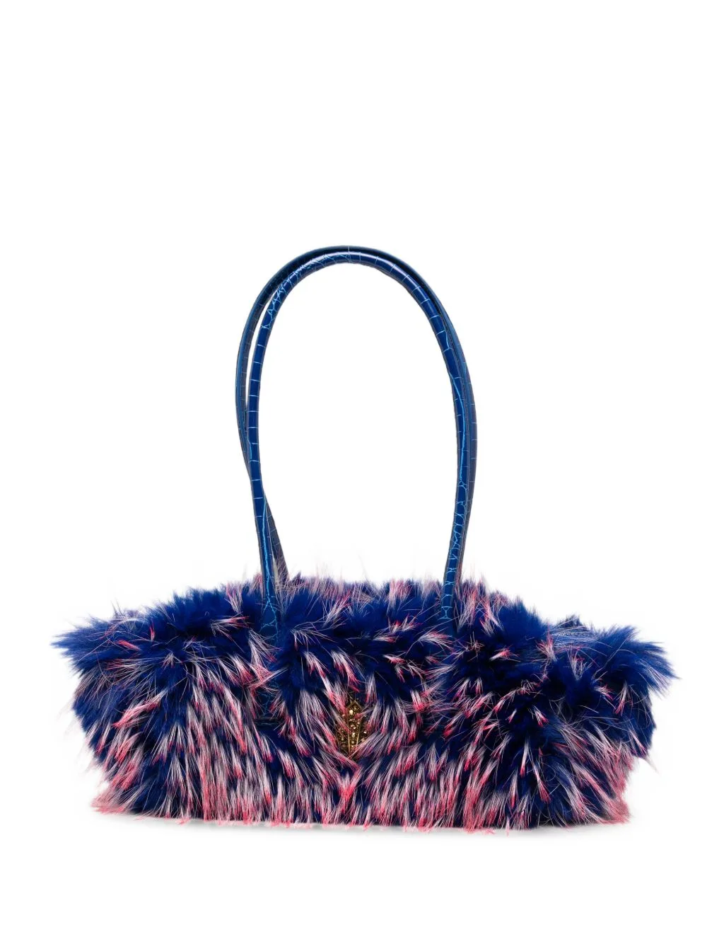 Sloane East/West Faux-Fur Shoulder Bag by Kurt Geiger London
