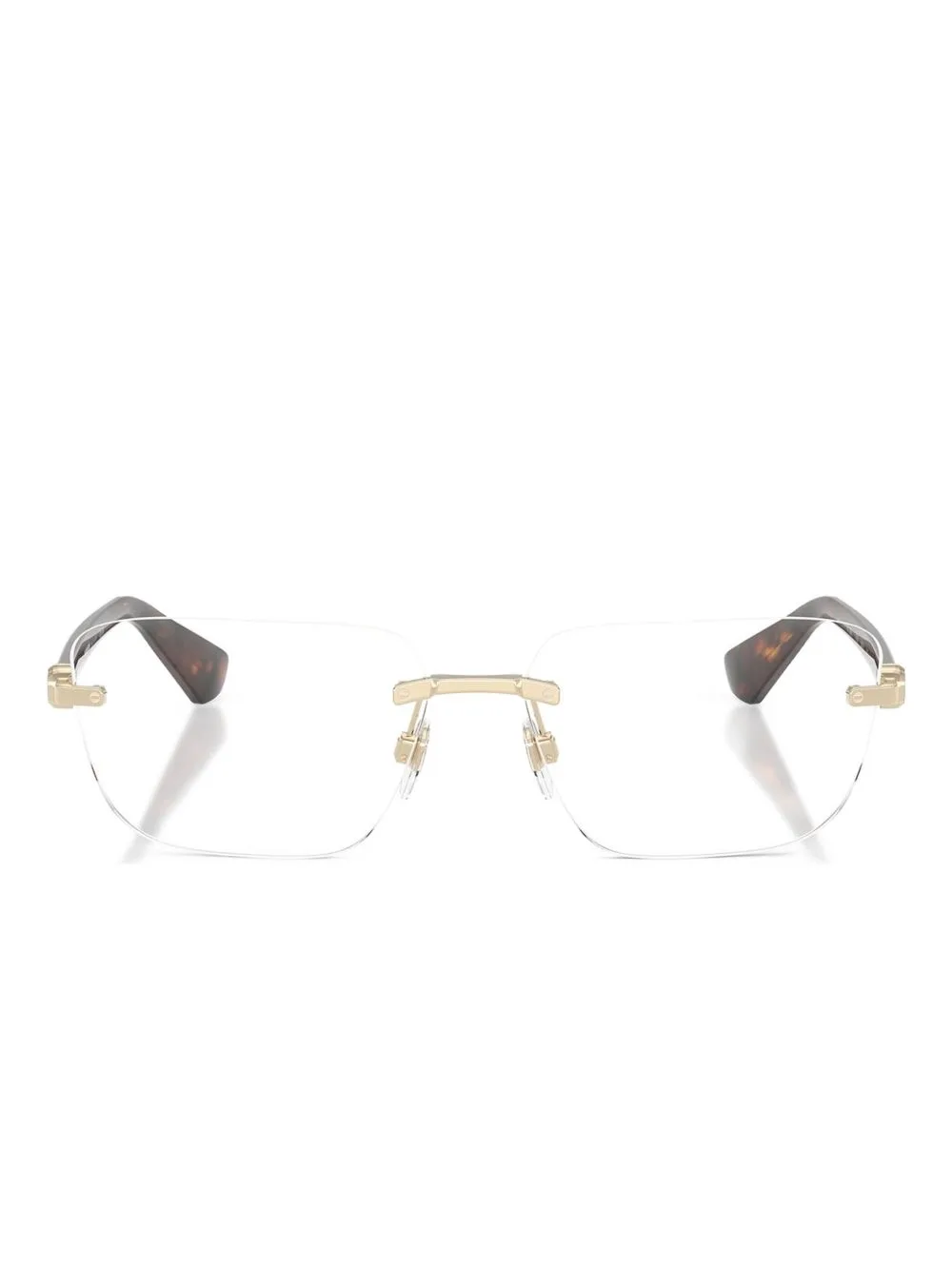 Gold-Detail Rimless Glasses by Burberry Eyewear
