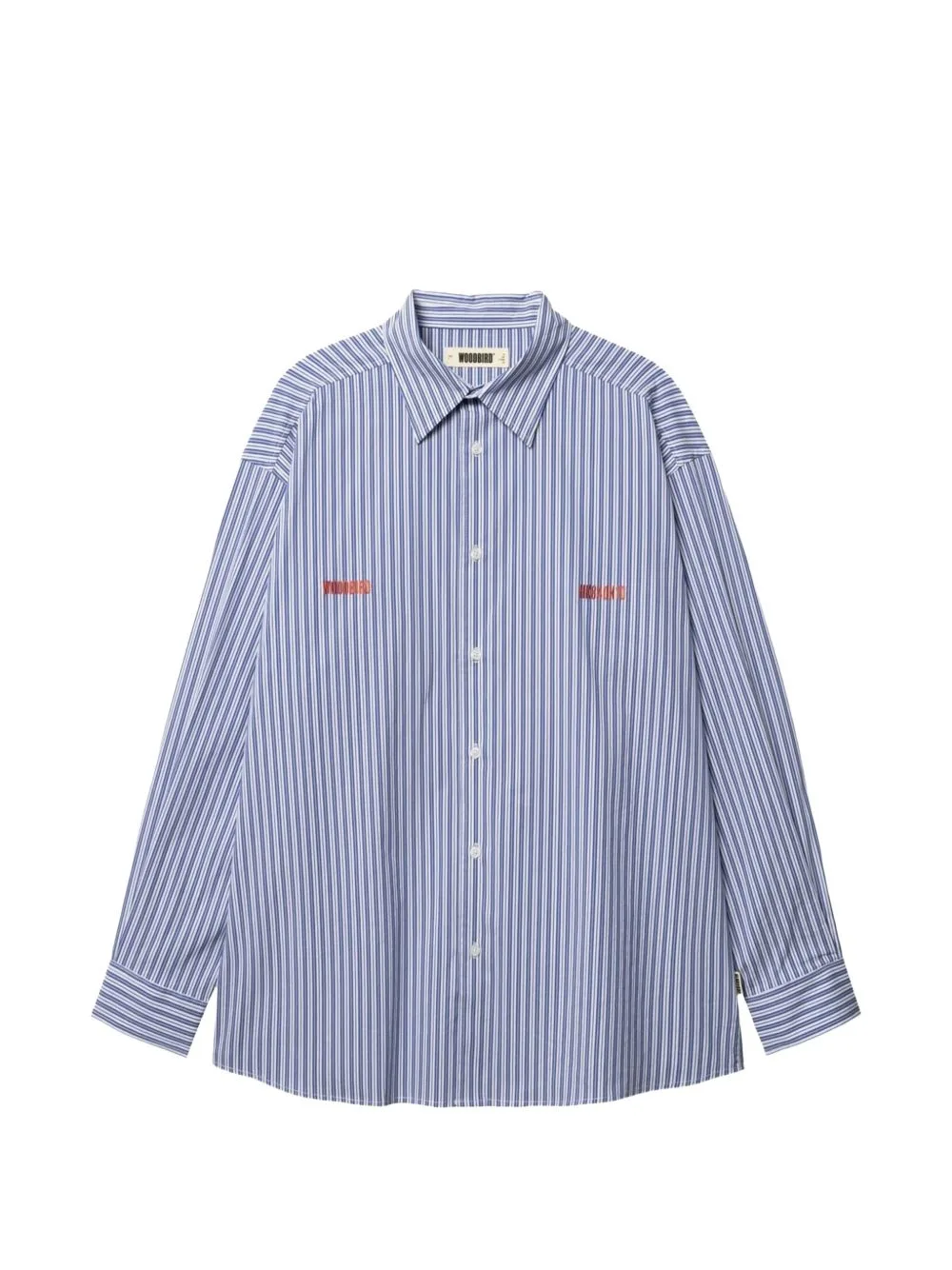 Brooks Lion Embroidered Striped Shirt by Woodbird