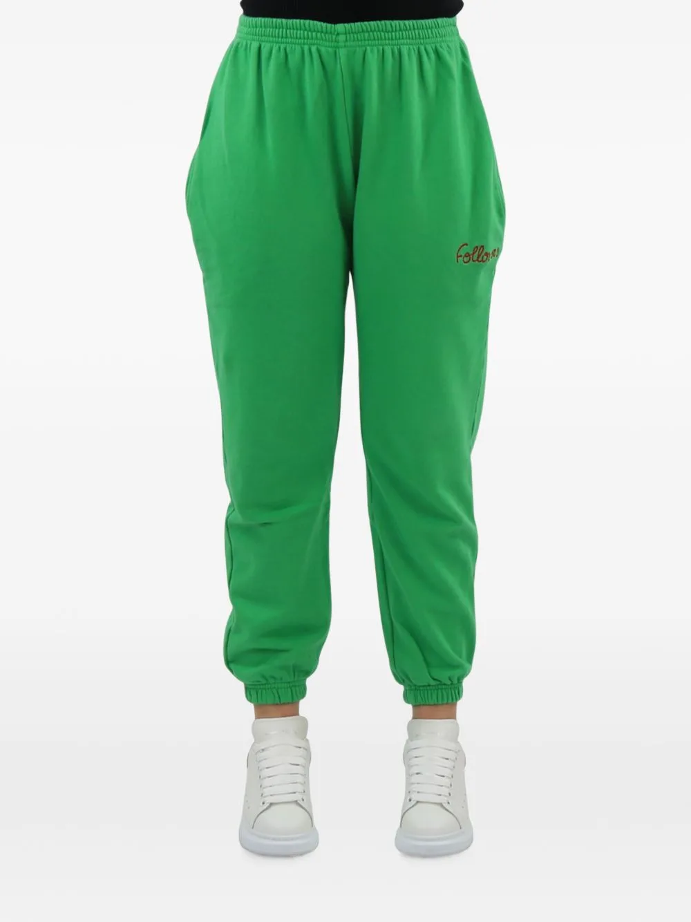 Logo-Embroidered Elasticated-Cuff Track Pants by Follovers