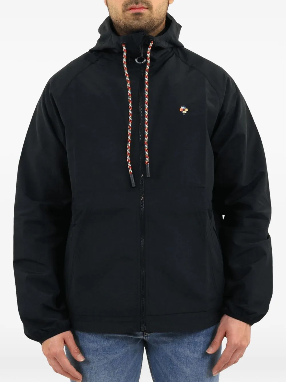 Cross Logo-Patch Windbreaker by COUNTY OF MILAN